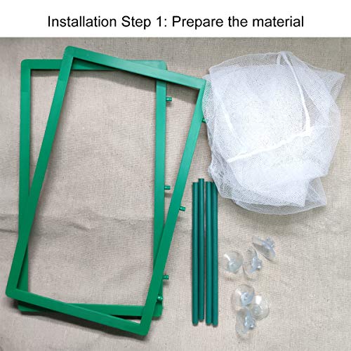 Aquarium Fish Breeder Box - Hatching & Spawning Incubator, Water Isolation Net Hatchery