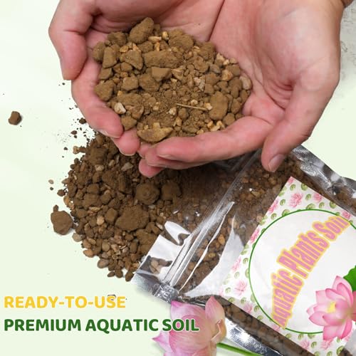 Doter Aquatic Soil for Plants - 2.2LBS, Clay Aquarium Soil Suitable for Small Ponds & Water Plants Like Lotus & Water Lily, Safe for Fish & Aquatic Life (Pack of 2) - size: 2.2 LBS (Pack of 2)