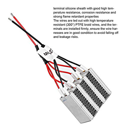 Reptile Heater, Pet PTC Ceramic Heater Insulated Aluminum Tube Constant Temperature Electric Thermostat for Reptile Snake Lizard Leopard Tortoise, Avoid Illness, No Light No Harm