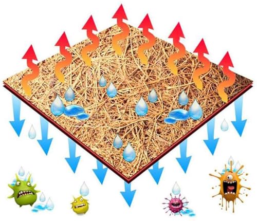 PIVBY 2 PCS Reptile Carpet, Natural Coco Coir Mat (19.6" x 11.7"), Coconut Fiber Substrate Pet Terrarium Liner for Bearded Dragon Tortoise Habitat Lizards Turtles Snakes Iguana Hermit Crab - size: M: 19.6" x 11.7"