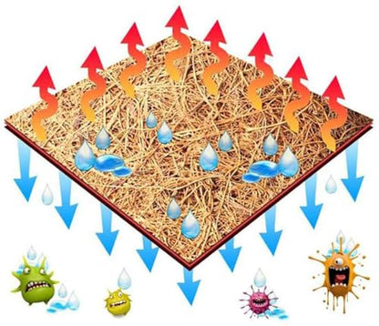 PIVBY 2 PCS Reptile Carpet, Natural Coco Coir Mat (19.6" x 11.7"), Coconut Fiber Substrate Pet Terrarium Liner for Bearded Dragon Tortoise Habitat Lizards Turtles Snakes Iguana Hermit Crab - size: M: 19.6" x 11.7"