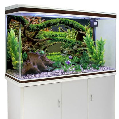 AWERT 48x20 inches Aquarium Background Branches Terrarium Background Aquatic Plant River Bed & Lake Fish Tank Background Vinyl Background - size: 48x20in/120x50cm