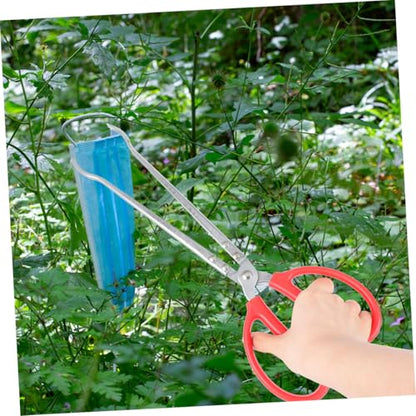 Abaodam Stainless Steel Reptile Feeding Tongs Long Tweezers for Terrarium Snake Hook PET Accessory for Feeding Lizards Snakes Turtles