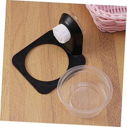 3pcs Reptile Food Water Bowl Tortoise Dish Suction Cup Style for Lizards Glass Tank Bowl - size: Size 4