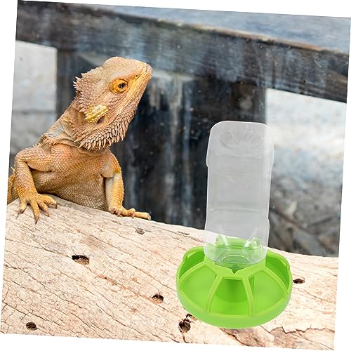 BESPORTBLE 2sets Reptile Water Feeders Drinking Tools for Tortoises and Lizards Safe and Smooth for Pet Shops and Home Use