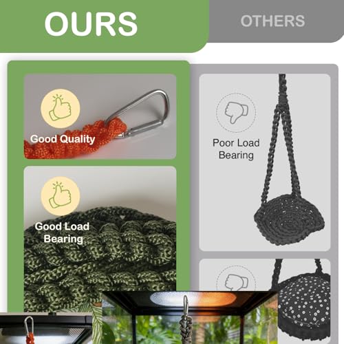 Reptile Hammock Swing Hanging Bed Bearded Dragon Hammock Reptile Accessories for Chameleon, Lizards, Gecko, Snakes, Iguana Reptiles, Geckos, Bird, Parrot, Parakeet, Cockatiel Toys（Gray with pad） - color: Gray with pad