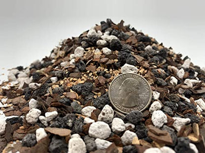 Bonsai Soil All Purpose Mix | Fast Draining Pre Blend (2 Quart Bag) Plant | Pumice, Lava, Calcined Clay and Pine Bark ● Potting Pre Mixed Bonsai Plant Soil Mixture By The Bonsai Supply - size: 2 Quarts All Purpose Mix