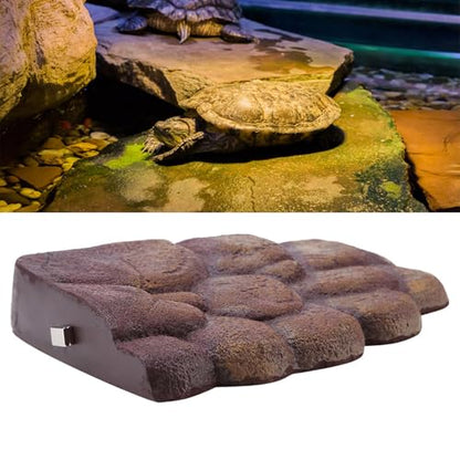 Tortoise Island Tortoise Pu Foam Magnetic Basking Floating Island for SemiAquatic Animals 16113cm/27174cm Easy Installation Integrated Magnet (NS-79 Large) - size: NS-79 Large
