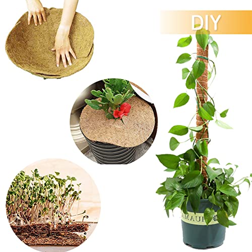 Coco Liner Roll, Yarrdfir 12x120 inch Natural Coconut Liners for Planter Flower Basket, Reptile Carpet, Natural Coconut Fiber mat, Garden Decoration, Animal pet pad - size: 12x120 Inch (Pack of 1)