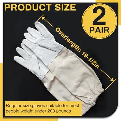 2 Pack Chicken Handling Gloves,Washable and Tight Cuff Design,Prevent Scratching and Dirt,Bite Proof Gloves for Chicken,Cat,Dog,etc