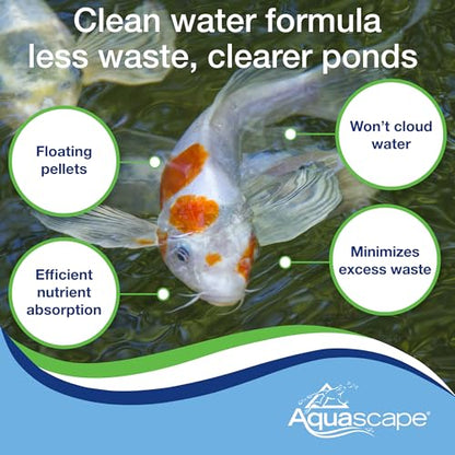 Aquascape Premium Staple Pond and Koi Fish Food, Mixed Pellet Size, 11-Pounds (5 Kg), 81053 - size: 11 Pound (Pack of 1)