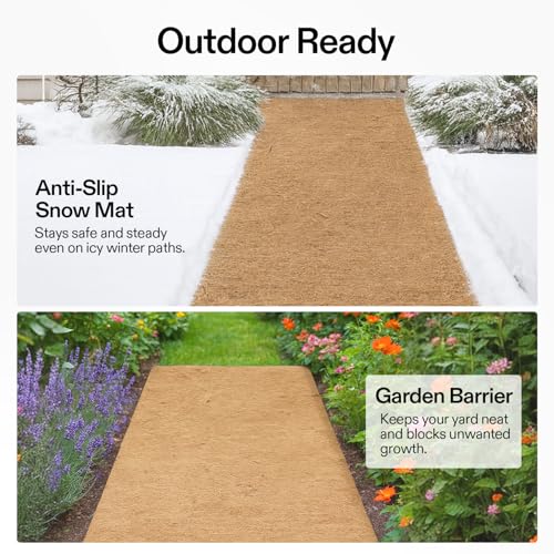 VIVOSUN Coco Liner Roll 16x120 in, 100% Natural Coconut Fiber Mat, Thickened Coir Liner for Planters, Hanging Baskets, Garden Decoration, DIY Crafts, Pet Pads & Reptile Carpet - size: 16"W x 120"L