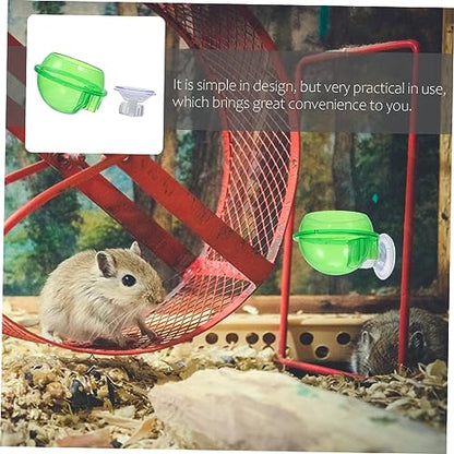Toddmomy 2pcs Auto Water Feeder Lizard Gecko Feeder Reptile Food Bowl Drinking Basin Suction Cup Pet Supplies for Turtle Snake Spider