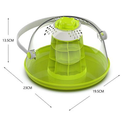 Snail Observation Terrariums Breeding Box, Round Snail Habitat Starter Terrarium Kit, Snail Feeding Box, Ideal for Snails, Beetles, Spiders, Small Reptile Insect Feeding bin Ecological Box