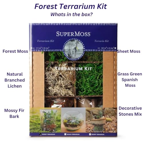 SuperMoss (90423) Terrarium Kit, 4 oz, Forest