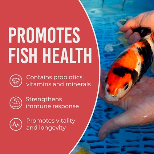 Blue Ridge Koi Fish Food 25lb - Koi Food Mini Growth Formula, Goldfish Food, Premium Fish Food for Ponds, Ponds Fish Food, Floating Pond Pellets - size: 25 Pound (Pack of 1)