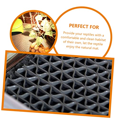Levemolo 1set Reptile Carpet Mat Terrarium Liner for Snakes Lizards and Turtles Reusable and Washable Easy to Cut for Leak-Resistant Bedding for Reptile Habitats