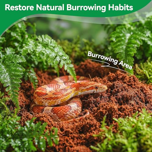 5 Pcs Organic Coconut Fiber Substrate, Biodegradable 100% Natural Coco Soil Brick, Multipurpose Eco-Friendly Terrarium Bedding for Reptiles, Tortoise, Bearded Dragon, Gecko, Snake & Amphibians - size: 5 Pcs