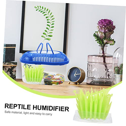 PRETYZOOM Turtle Cage Humidifier Simulation Plants Non-electric Reptile Box Humidifier for Enhanced Humidity and Environment for Tortoise Lizard and Snake Habitats