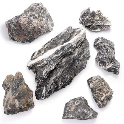 Eorbow 12lb Seiryu Stone, Aquarium Rocks for Terrariums, Paludarium, Vivariums, Reptile, Amphibian Enclosures, Fish Tank Decor for Aquarium Landscaping Models