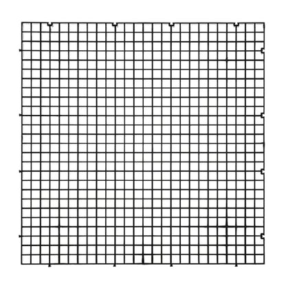 ALEGI Aquarium Plastic Grid Divider Tray Egg Crate,Grid Isolate Board Divider Fish Tank Bottom Black Filter Tray (Black 2 Pcs L) - size: Black 2 Pcs L