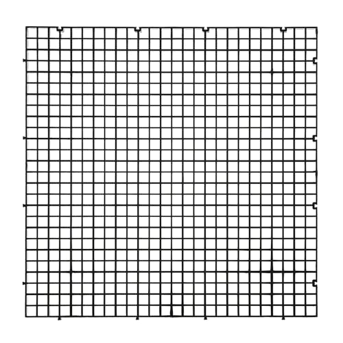 ALEGI Aquarium Plastic Grid Divider Tray Egg Crate,Grid Isolate Board Divider Fish Tank Bottom Black Filter Tray (Black 2 Pcs L) - size: Black 2 Pcs L