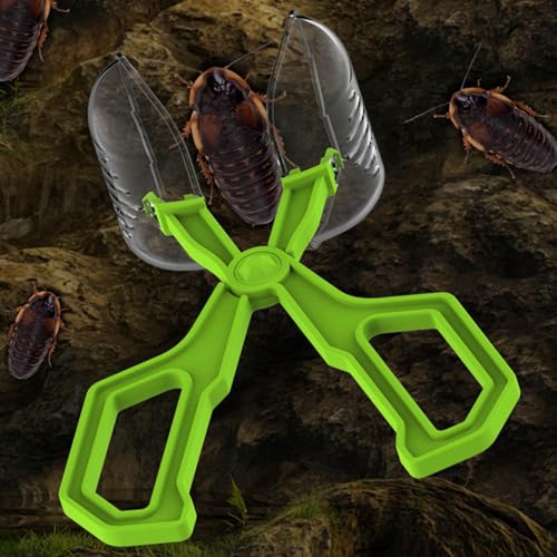 Clear Reptiles Feeding Tongs Gentle Creature Catcher Tool with Ergonomic Grip for Safe Handling Easy - color: Or,b