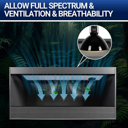 50 Gallon Reptile Enclosure, 36x18x18 Composite Wood & Plastic Eco Reptile Tank Terrarium, 36" Wide Lightweight Reptile Habitat Lounge for Ball Python Bearded Dragon Gecko Turtle - size: 36x18x18 inch