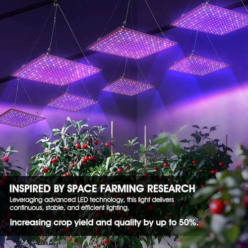 2 Pack LED Grow Light Panel 200W Lamp for Indoor Plants, Full Spectrum with White Blue Red UV IR LEDs for 4x4ft Coverage Grow Tent Greenhouse Veg and Bloom Seedlings Hydroponics - color: Full Spectrum