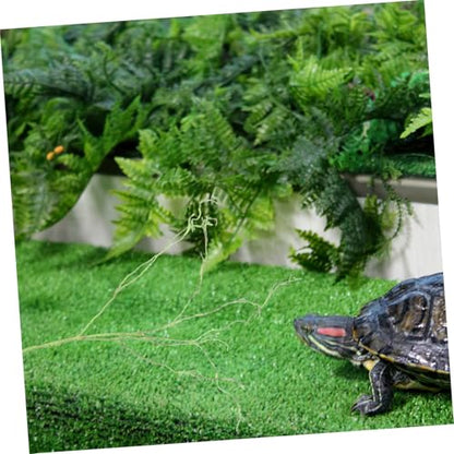VICASKY Reptile Climbing Vine Decor for Terrarium Fake Vine Plant Suction Cup Realistic Reptile Tank Landscape Accessory for Lizards Snakes and Spiders