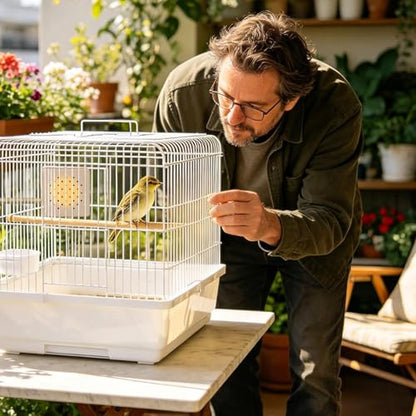 Bird Warmer for Cage - Reptile Enclosure Warmer, Constant Temperature Heater with Rapid Heating Element, Bird Cage, Small Animal Heat Pad, Thermostatic Brooder Plate for Hamster Reptile