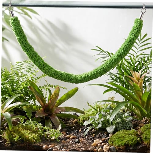 Reptile Climbing Rope Vine 50cm Artificial Terrarium Vine Hanging Swing for Bearded Dragon and Lizard Habitat Decor