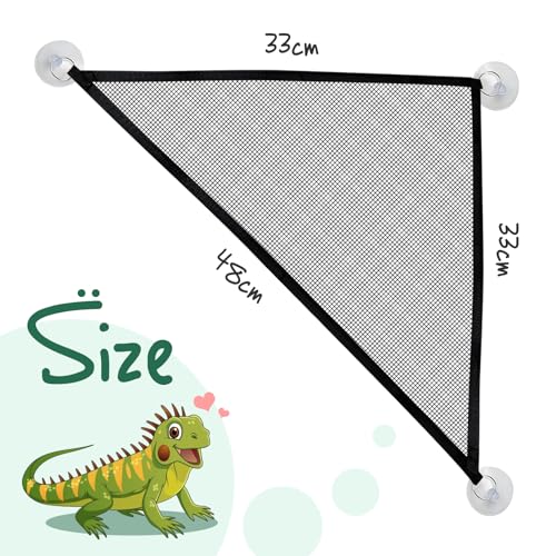GEGURI Bearded Dragon Hammock Reptile Breathable Mesh Bed for Lizard Leopard Gecko Chameleon Snakes