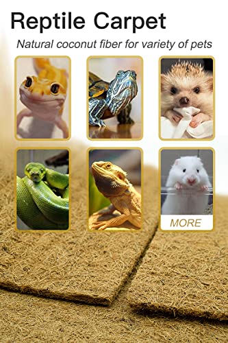 Coconut Fiber Grow Mat, Yarrdfir Natural Coconut Liners for planters, Flower Basket, Natural Coconut Fiber mat, Garden Decoration, Animal pet pad, Reptile Carpet, Snow Mat(10x 40 inchs) - size: 10x 40 inchs