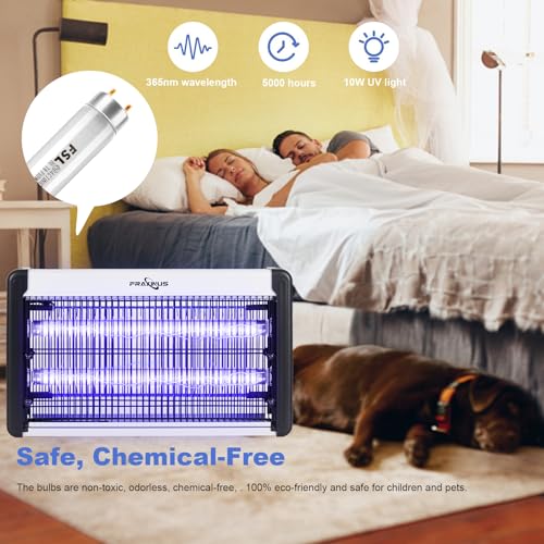 fraxinus 10W Replacement Bulbs, 13 Inch FSL BL T8 F10W Fluorescent Tube, 365-nm UV Light for Asp-ectek, Li-Ba 20W Device. (2 Pack)