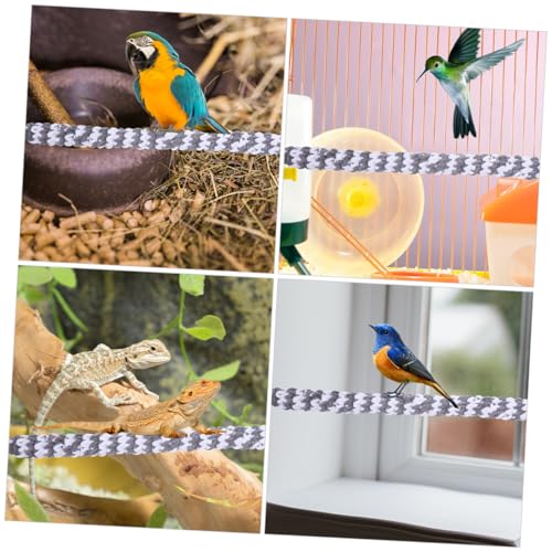 Happyyami 2pcs Parrot Climbing Rope Reptile Swing Toys Reptile Climbing Vine Snake Climbing Branch Reptile Swing Rope Parrot Reptile Rope Terrarium Hanging Branch Represent Cotton Pet