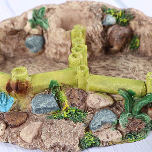 Reptile Resin Corner Water Dish - Reptile Corner Bowl for Tortoise Lizard Bearded Leopard Gecko Snake Chameleon -25593