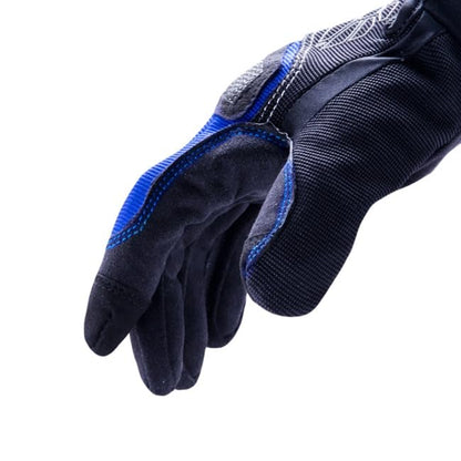 Hexarmor Cut Resistant Gloves, Blue/Black, L, PR - color: Chrome Series Mechanic's+ 4018, size: Large (Pack of 1)