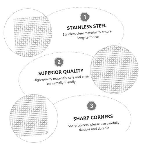 SUPVOX 10pcs Stainless Steel Fish Tank Moss Fixed Net Aquatic Planting Mesh for Aquarium Grass Water Plants for Easy Installation and Decoration
