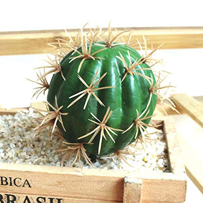 FagusHome Artificial Cactus Decor Faux Cactus Plant Fake Succulents Plants Artificial Cacti 4 Pieces Unpotted Indoor Home Décor Fake Cactus Stems