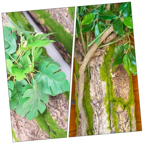 DOITOOL Reptile Bark Decor Climbing Platform for Lizards and Bearded Dragons Natural Cork Terrarium Background for Gecko Habitat Easy to Clean Safe Reptile Tank Decoration
