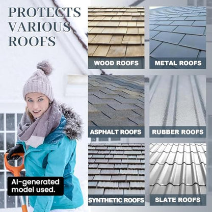 MAXKOSKO Gutter Heater for Roof Snow Melting, Self Regulating Heating Cable with 6 ft Lighted Plug, 120 V 8 w/ft, 85 ft Heating Cable