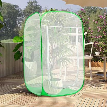 59" x 35" x 35" Pop Up Garden Mesh Plant Cover, Plant Protectors Mesh Plant Enclosure, Garden Net Cage Pest Protection Guard Tent with Storage Bag for Protect Plant Vegetable Fruit from Birds Insects - color: 59 X 35 X 35 Inch