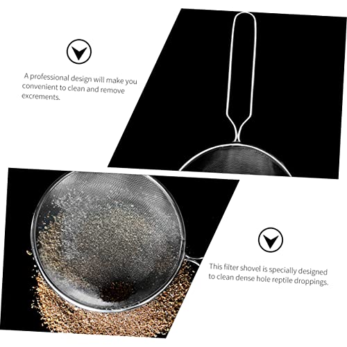KESYOO Reptile Sand Shovel High Density Mesh Cleaning Scoop for Terrarium Supplies Suitable for Tortoise Lizard Snake Scorpion Efficient Waste Removal Tool