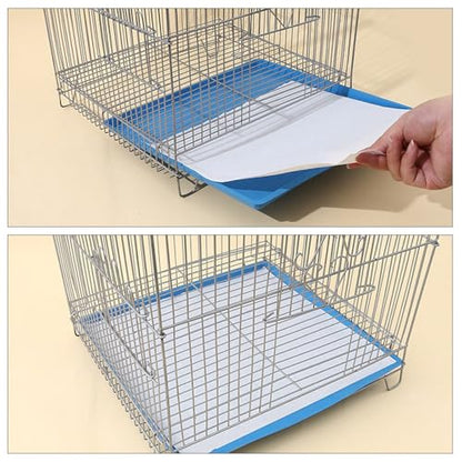 100 Sheets Bird Cage Liner Papers, Disposable Bird Cage Paper Liners, Cuttable Pet Animal Cages Cushion, Precut Absorbent Bird Paper for Bird Parrot Small Animal, 11.8 x 15.8’’ - size: 11.8'' x 15.8''