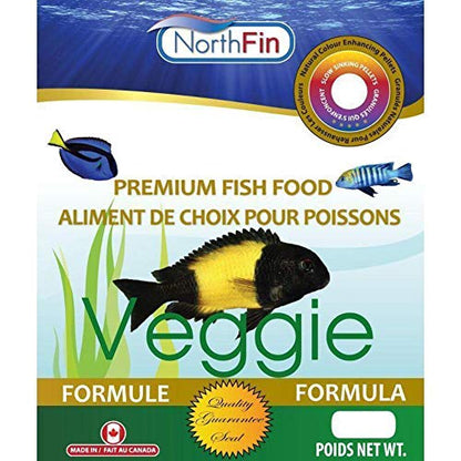 Northfin Veggie Fish Food, Slow-Sinking Pellets, 3mm, 1kg | Veggie Formula; slow-sinking pellets for herbivorous & omnivorous fish; organic kelp first ingredient; crafted in Canada - size: 2.19 Pound (Pack of 1), style: 3mm