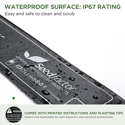 3.5" x 21" MET Certified Seedling Heat Mat and Digital Thermostat Combo Set - size: 1 Pack-3.5" X 21"