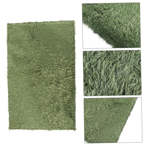 Totority 2pcs Reptile Habitat Cushion Moss Carpet Mat Simulation Substrate Liner Washable Reusable for Lizard Tortoise Frog Terrarium Bedding