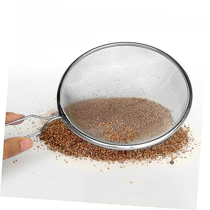 SUPVOX 2pcs Reptile Sand Shovel with Comfortable Handle Lightweight Ergonomic Design for Easy Cleaning of Terrarium Sand and Waste Durable Fine Mesh Scoop for Reptiles