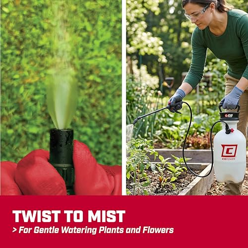 Chapin 28324 Battery Powered Sprayer, Pressured Autosprayer, 2 Gallon, Lawn and Garden, Anti-Clog Filter, Adjustable Spray Nozzle, Spraying Plants, Watering, Weeds, Fertilizer and Pests